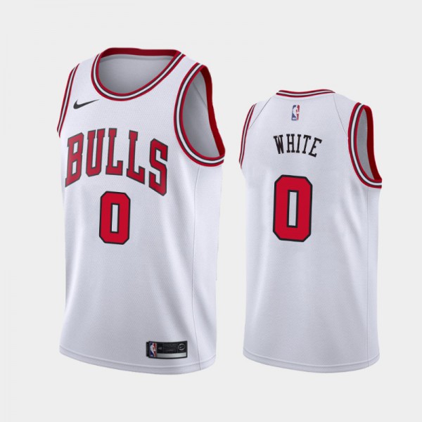 Coby White Chicago Bulls #0 Men's Association 2019 NBA Draft Jersey - White