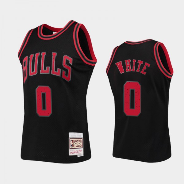 Coby White Chicago Bulls #0 Men's Rings Collection Jersey - Black