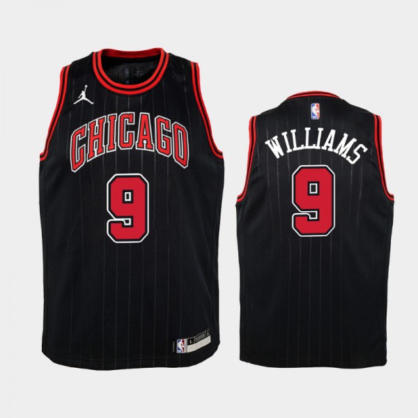 Patrick Williams Chicago Bulls #9 Youth Statement 2020 NBA Draft Jersey - Black