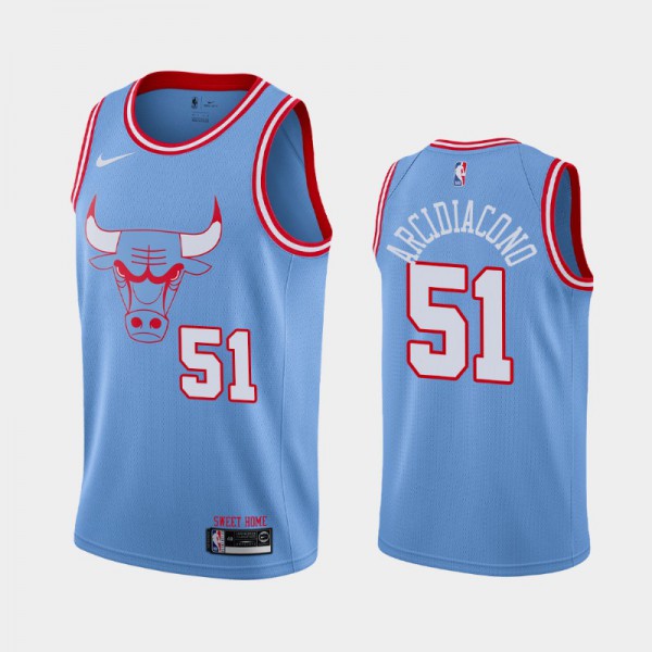 Ryan Arcidiacono Chicago Bulls #51 Men's City 2019-20 Jersey - Blue