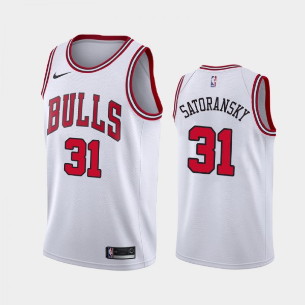 Tomas Satoransky Chicago Bulls #31 Men's Association 2019-20 Jersey - White
