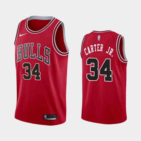 Wendell Carter Jr. Chicago Bulls #34 Men's Icon 2017-18 Jersey - Red