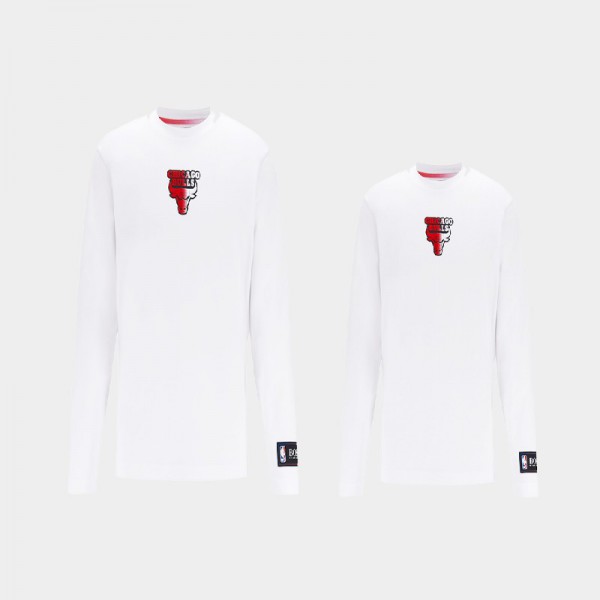 Chicago Bulls Men's NBA x Hugo Boss Men Long Sleeve T-Shirt - White